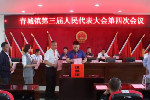 青城镇召开第三届人民代表大会第四次会议