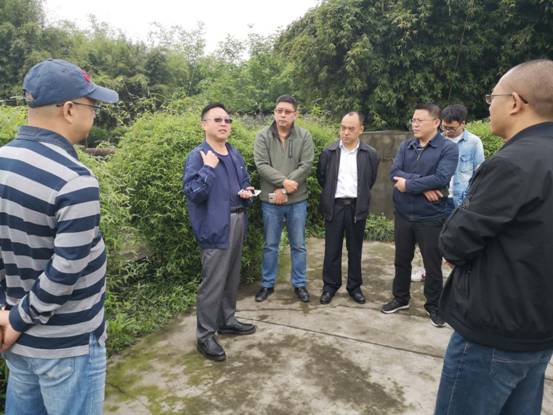 眉山市人大城环资委刘继桂主任一行督查青神县污水处理民生项目