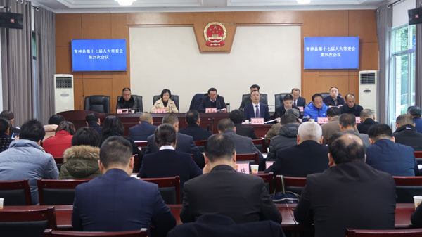 青神县第十七届人大常委会召开第29次会议